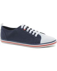 Adidas Adidas Blue Touch Toe Lace Mens Plimsolls in Blue for Men | Lyst