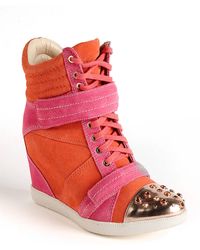 Boutique 9 Nevan Suede Wedge Sneakers - Lyst
