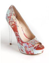 Boutique 9 Claudius Glitter Printed Pumps - Lyst