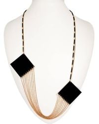 Zelia Horsley Jewellery Equilateral Square Necklace - Lyst