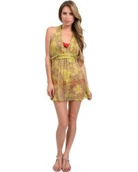 Thayer Halter Cover Up Dress - Lyst