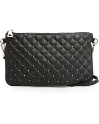 mango black quilted shoulder bag