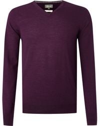 Linea Loughton Merino Vneck Jumper - Lyst