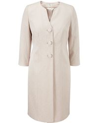 Cc Petite Gold Floral Jacquard Frock Coat - Lyst