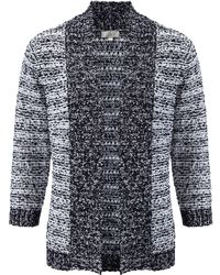 Cc Petite Navywhite Edge To Edge Cardigan - Lyst