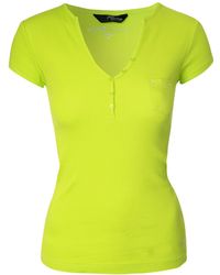 Jane Norman Basic Henley Top - Lyst