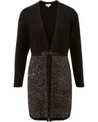 Cc Naturalblack Block Cardigan - Lyst