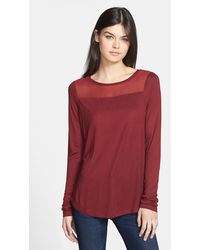 Trouvé Trouvé Illusion Yoke Highlow Top - Lyst