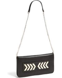 Trouvé Trouvé Arrow Flap Clutch - Lyst