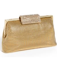 Whiting & Davis Crystal Frame Clutch - Lyst