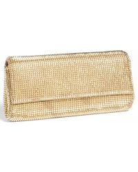 Whiting & Davis Pyramid Mesh Clutch - Lyst