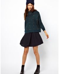 Sessun Boxy Knit Jumper in Arrow Intarsia - Lyst