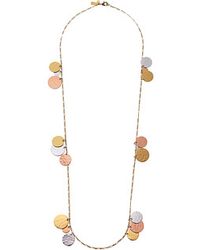 Kate Spade Lucky Penny Scatter Necklace - Lyst