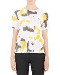 Jil Sander Brushstroke-Print T-Shirt - Lyst