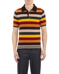Loewe Stripe Polo Sweater - Lyst