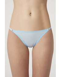 Topshop Mesh Tanga Knickers - Lyst