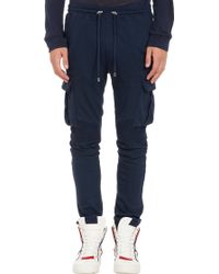 Balmain Moto Sweatpants - Lyst