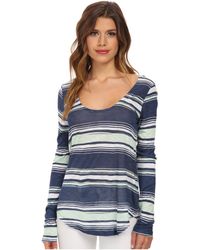 Splendid Zanzibar Stripe Long Sleeve - Lyst