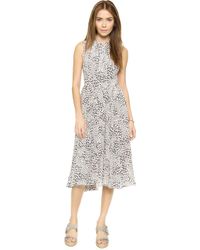 Rebecca Taylor Leo Ruched Dress - Pink Pearl - Lyst