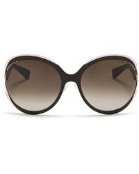 Dior 'Elle 1' Metal Curve Suspended Sunglasses - Lyst