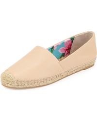 Sam Edelman Lynn Leather Flat Espadrilles - Lyst