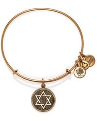 ALEX AND ANI Star Of David Iii Expandable Wire Bangle - Lyst