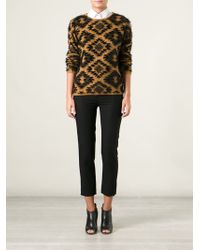 Forte Forte Geometric Jacquard Crew Neck Sweater - Lyst