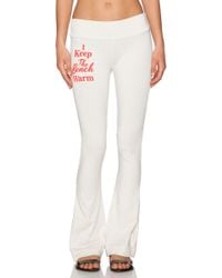 Wildfox Bench Warmer Jersey Sweatpants - Lyst