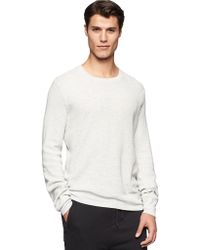 Calvin Klein Jeans Textured Fine Gauge Pullover - Lyst