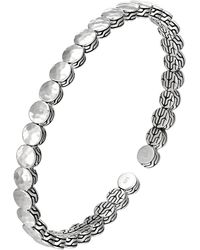 John Hardy Palu Silver Slim Flex Cuff - Lyst