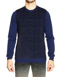 Roberto Cavalli Girocollo Stampa Pitone Floccato - Lyst