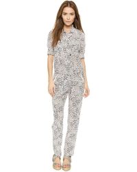 Rebecca Taylor Leo Jumpsuit - Pink Pearl - Lyst
