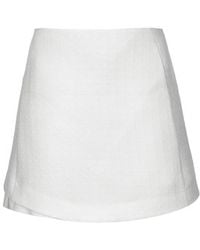 Topshop Textured Basketweave Pelmet Skirt - Lyst
