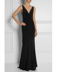 Narciso Rodriguez Cutout Silk-Crepe Gown - Lyst
