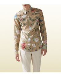 Gucci Flora Knight Print Shirt - Lyst
