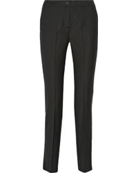 Karl Lagerfeld Rachel Wool-Twill And Organza Tuxedo Pants - Lyst