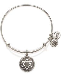 ALEX AND ANI Star Of David Iii Expandable Wire Bangle - Lyst
