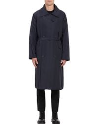 Raf Simons Padded Double-Breasted Trench Coat - Lyst
