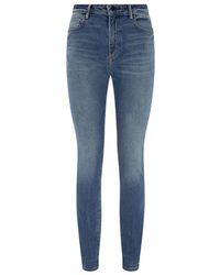 alexander wang blue and black denim cargo jeans