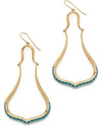 Aurelie Bidermann Sculpted Tribal Earrings - Gold - Lyst