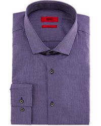 Hugo Boss Easton Slim Fit Stripe Dress Shirt - Lyst
