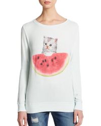 Wildfox Watermelon Sweater - Lyst