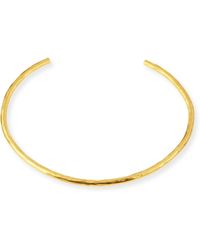 Herve Van Der Straeten Epure 24K Gold-Plated Collar Necklace - Lyst