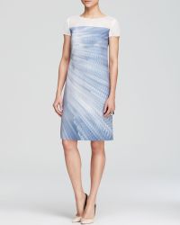 Elie Tahari Cassie Mixed Media Shift - Lyst