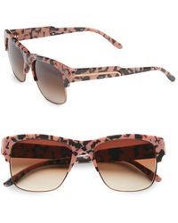 Stella McCartney Pink Tortoise-Print Plastic Wayfarer Sunglasses - Lyst