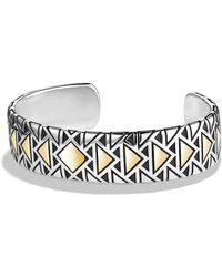 David Yurman Cuff Bracelet With 18K Gold - Lyst