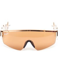 Jeremy Scott Machine Gun Wraparound Sunglasses - Lyst