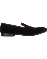 Alexander McQueen Beaded Skull Velvet Smoking Slippers - Lyst
