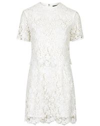 Topshop Premium Daisy Lace Overlay Dress - Lyst