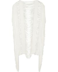 Hervé Léger Bregi Shredded Bandage Coverup - Lyst